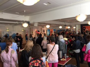 Vy över mässlokalen i Linköping